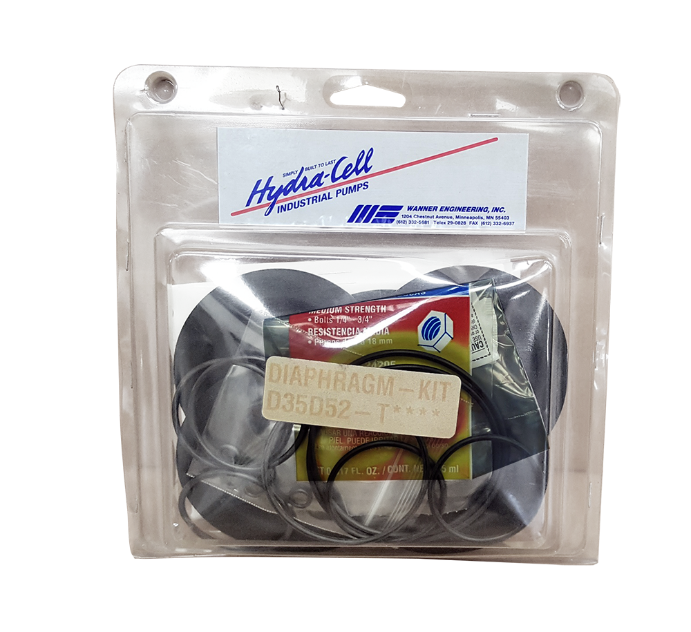 0000772 diaphragm kit for d10 wanner pump