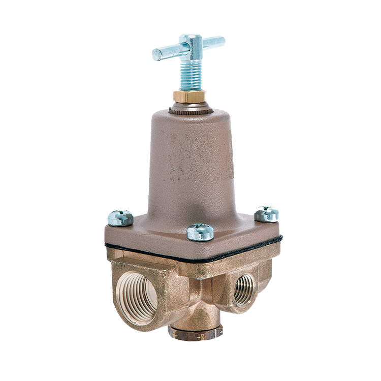 0000830 valve pressure regulator 12 fnpt ports brass gauge not included
