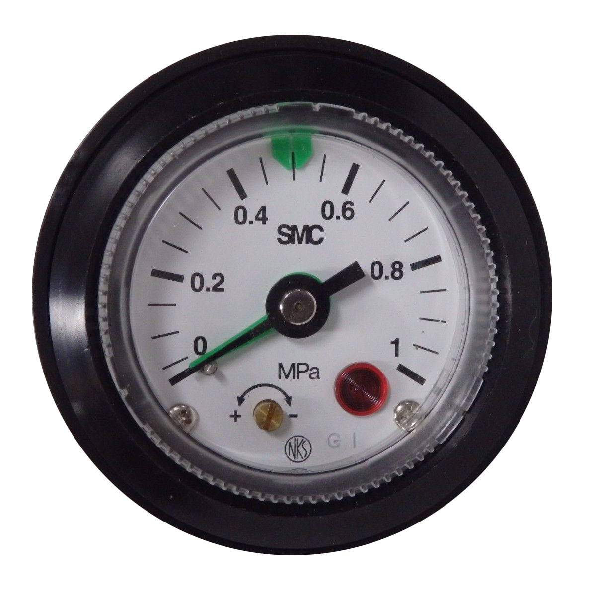 0000833 pressure gauge w low pressure switch for conveyor chain tensioner 18 mnpt