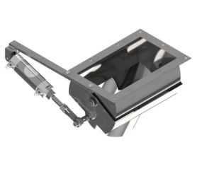 blower pivoting nozzle. side to side pivot, for plastic blower housing, ss (air control panel required, not included)