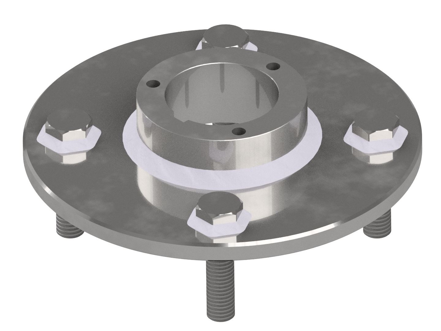 connecting disc, rocker panel, w/ welded weld on hub